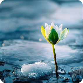 image d'habillage Euthymia représentant un nénuphar en fleur